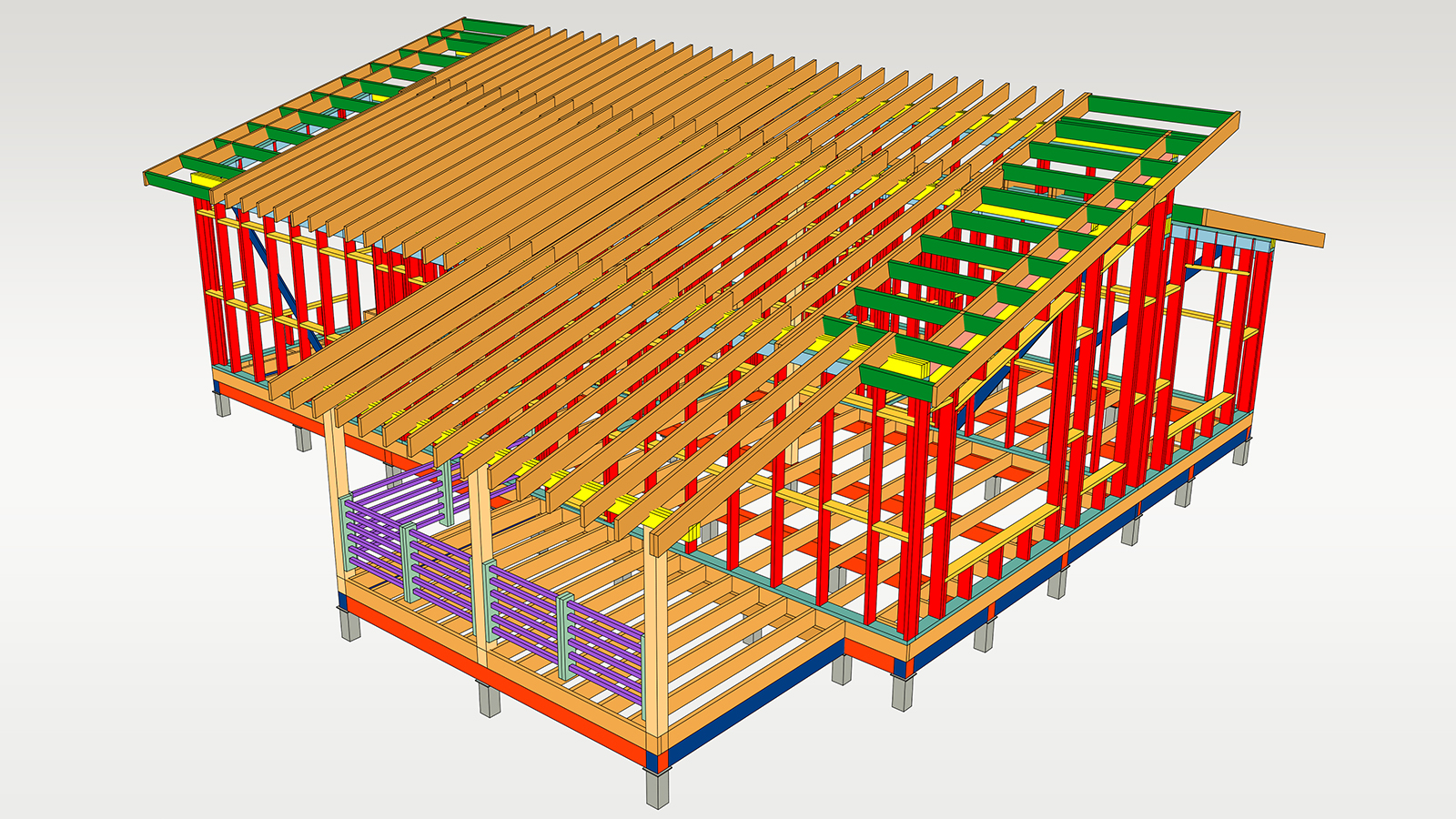 Проект деревянного дома GABLE-1-120